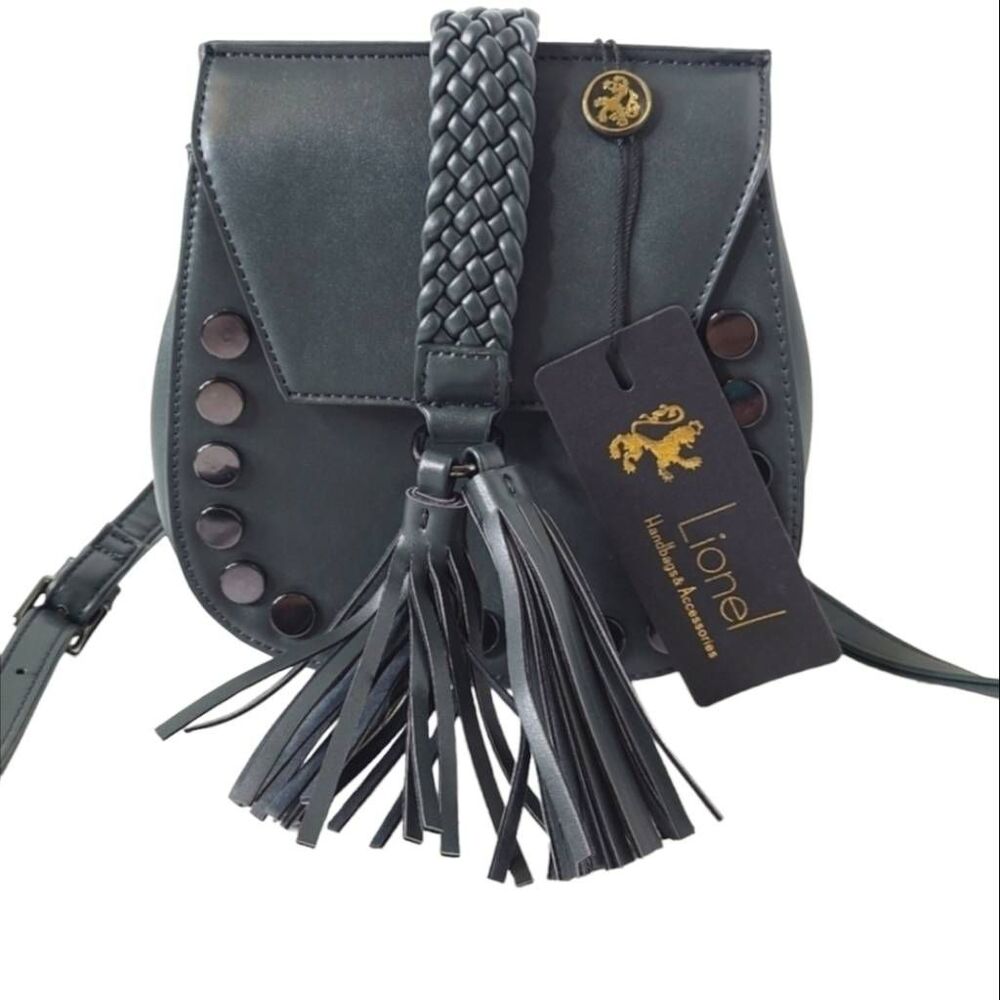 Lionel Gray Crossbody Bag NEW with Tags